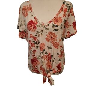Full Circle Trends Floral Top sz L